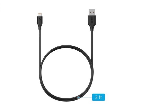 کابل تبدیل USB به لایتنینگ انکر مدل A8111 PowerLine به طول 90 سانتی متر